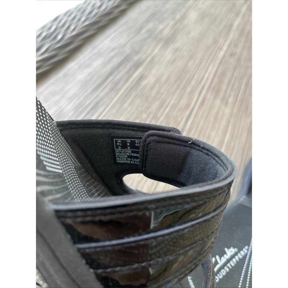 Clarks Cloudsteppers Breeze Piper Slide Sandals Women's Blk Slip-On Comfort - 9M - Picture 8 of 11